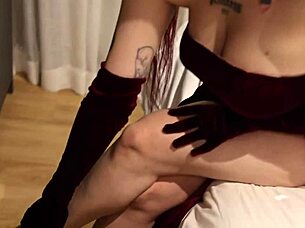 jessica rabbit's wet tongue surprises with deep passionate licking