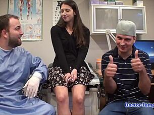 Dr Tampa Logan Lace University Entrance Physical Big Tits Ass Spread!