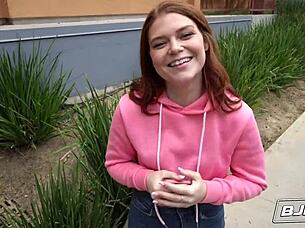 redhead katerina deville facial cum blast pov blowjob