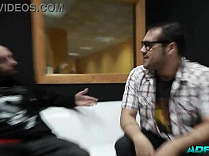 Aris Dark Spanish teen deepthroats cocks wildly in doggystyle and cowgirl!
