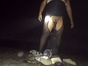 fat shemale, stretch anus with huge dildo balls?