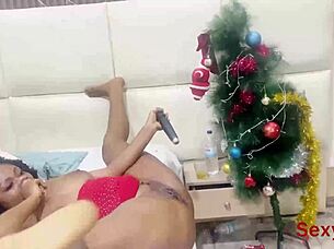 i squirt all over during my naughty christmas solo playtime