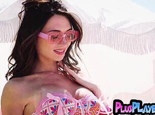 brooke tilli's massive tits and bubble butt tease in steamy striptease reveal