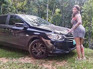 smoking hot fuck then piss-sucking orgasm in short dress