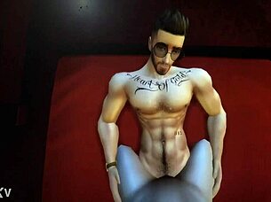 sims 4 hunk rides cowgirl to explosive climax!