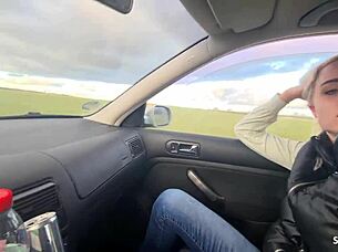 Green-eyed German teen swallows stranger's car load?