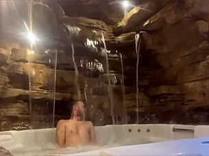 Wife Rides Huge Cock Wild in Honeymoon Motel Pool