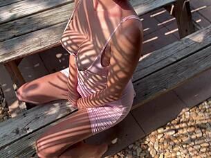 italian milf artemisia love flashes juicy natural tits outdoors 😍