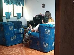 amateur big tits mexican babe bends over for hidden cam creampie doggystyle