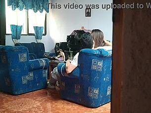 amateur big tits mexican babe bends over for hidden cam creampie doggystyle