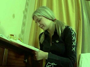 Tatyana Konovalova's Tight Blonde Ass Gaped by Monster Cock Cumshot