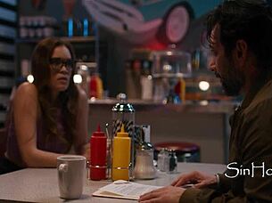 Desperate young babe blackmailed into rough old man fuck