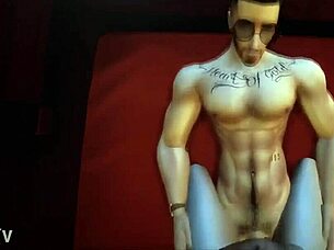 sims 4 hunk rides cowgirl to explosive climax!