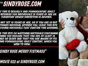 sindy rose's merry fistmass anal cosplay fisting fun