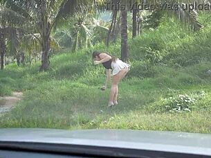 Hey, watch this deep car blowjob turn into risky POV cumshot!