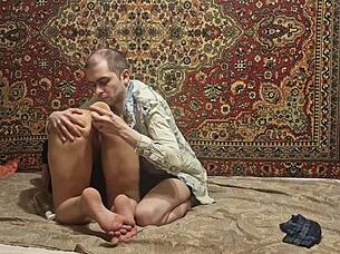 russian homemade couple's anal dildo ass play looks so intense