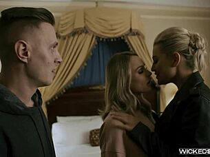 shy blonde teen emma hix kisses deepthroats in hardcore iris wicked seriez 😘🍆