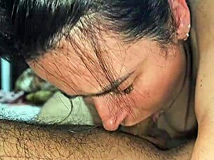 deepthroating wife's throat hardcore sloppy gagging and choking fun