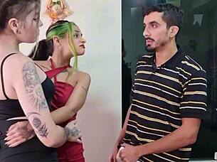 boyfriend gets sexy handjob marriage encouragement massage