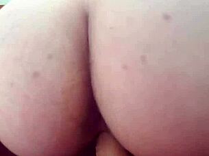 pregnant milf rides her toy to orgasm watch me squirm 😏💦