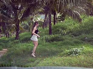 Hey, watch this deep car blowjob turn into risky POV cumshot!