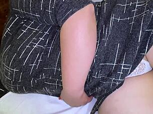 saw her white panties and got so hard