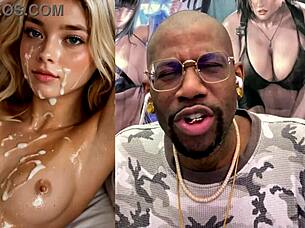 Cute slutty teen gets face cum-covered as blonde cum dumpster creampied asian style!