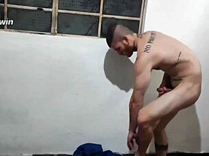 Brother barebacks huge ass in gay fetish fuck