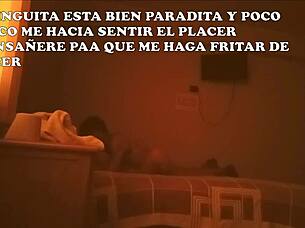 submissive wife handcuffed and spit-roasted by old lover