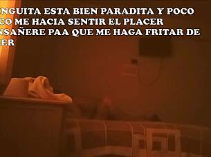 submissive wife handcuffed and spit-roasted by old lover