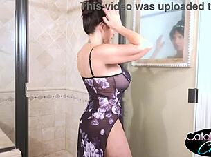 catalina cruz shares her wet intimate shower feelings