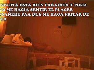 submissive wife handcuffed and spit-roasted by old lover