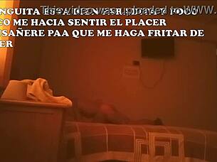 submissive wife handcuffed and spit-roasted by old lover