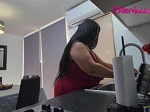 Mature Latina Casually Fucks Young Stud Uncensored