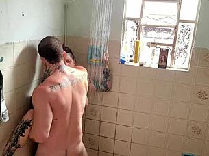 Hey, steamy bath fuck turns wild with wet ass pounding and monster cock thrusting 🛁💦🍆