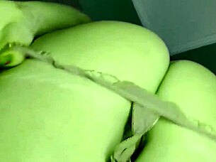 She-Hulk Homemade Halloween: Big Green Ass and Pussy Cosplay