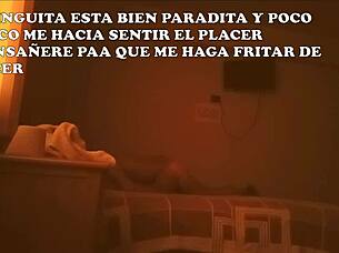 submissive wife handcuffed and spit-roasted by old lover