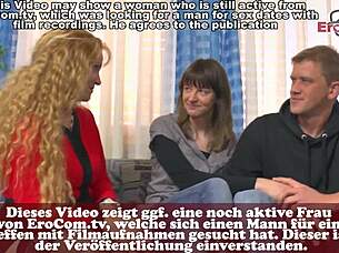 german swinger couple shares hot interview and porno casting threesome