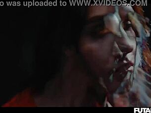 prison futa matty mila turns 18 into shemale squirting cum swallowing demon