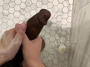 stepsister sneaks into shower for stepbrother's hot handjob