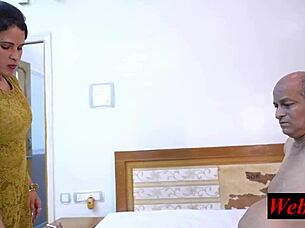 my tiny indian wife moans as father-in-law's small cock stretches her