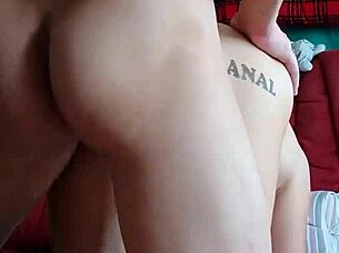 german milf sandra takes deep anal creampie 😈🍑