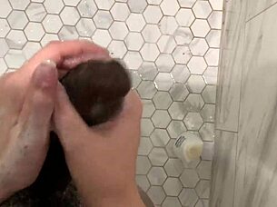 stepsister sneaks into shower for stepbrother's hot handjob