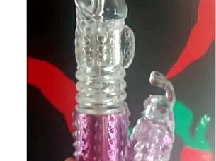 Rabbit Vibrator Thrusts Wild Ecstasy!