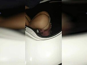 Cuck Watches Neighbor's Hot Car Creampie!