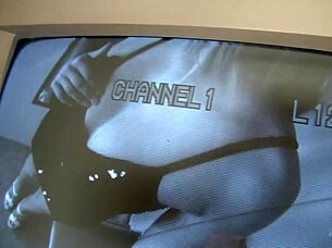 Katie Summers shocked by glory hole cock pop