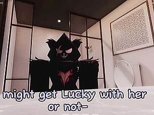 Roblox Raven Leader Seduces Busty Futanari Neighbor