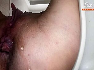 overwhelmed by the rush of golden showers in this intense femdom piss compilation