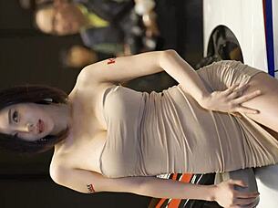 Seoul's hottest Korean racing girl revs up the heat!