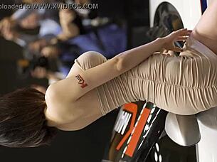 Seoul's hottest Korean racing girl revs up the heat!
